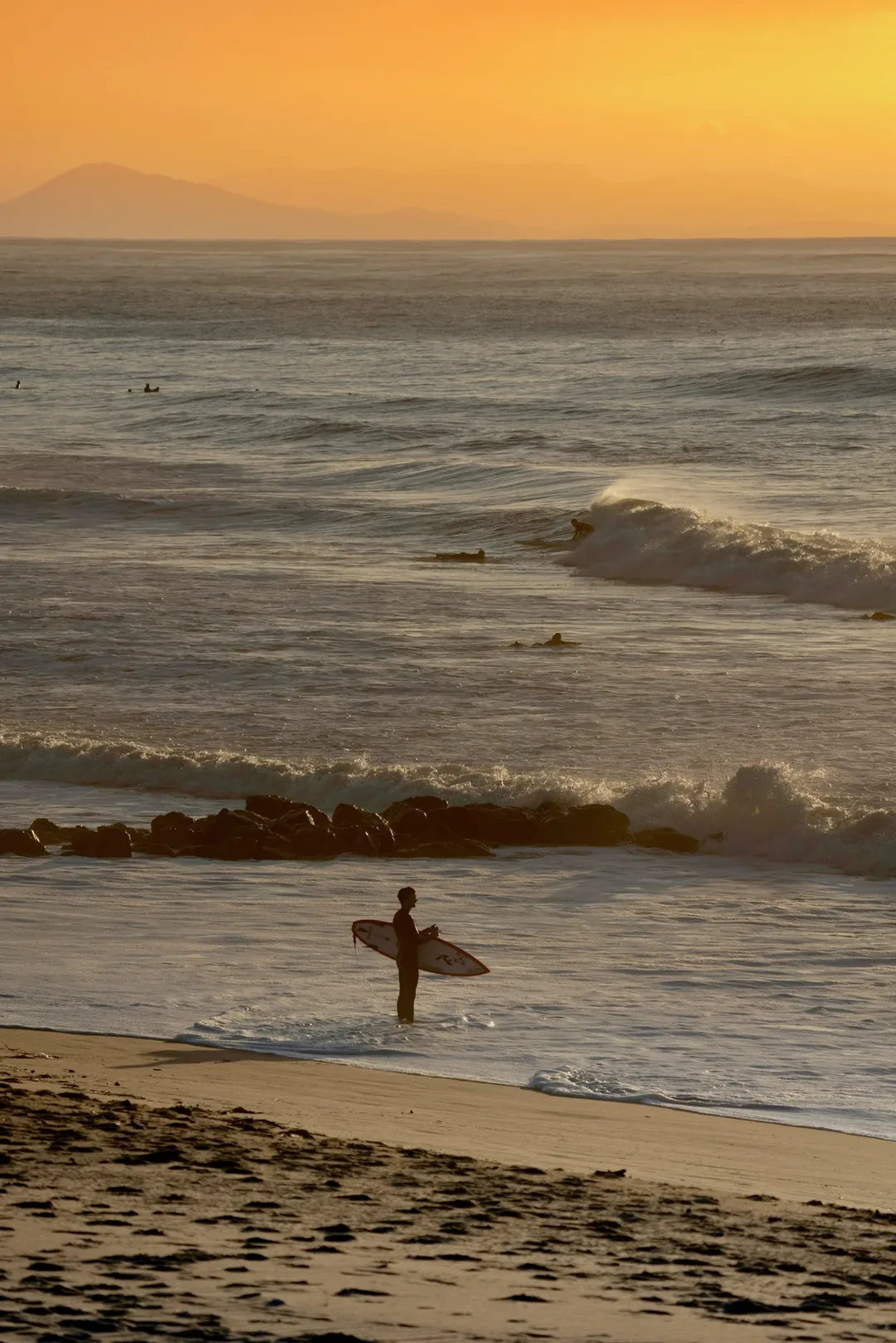 Golden hour surf session at Ngor Right