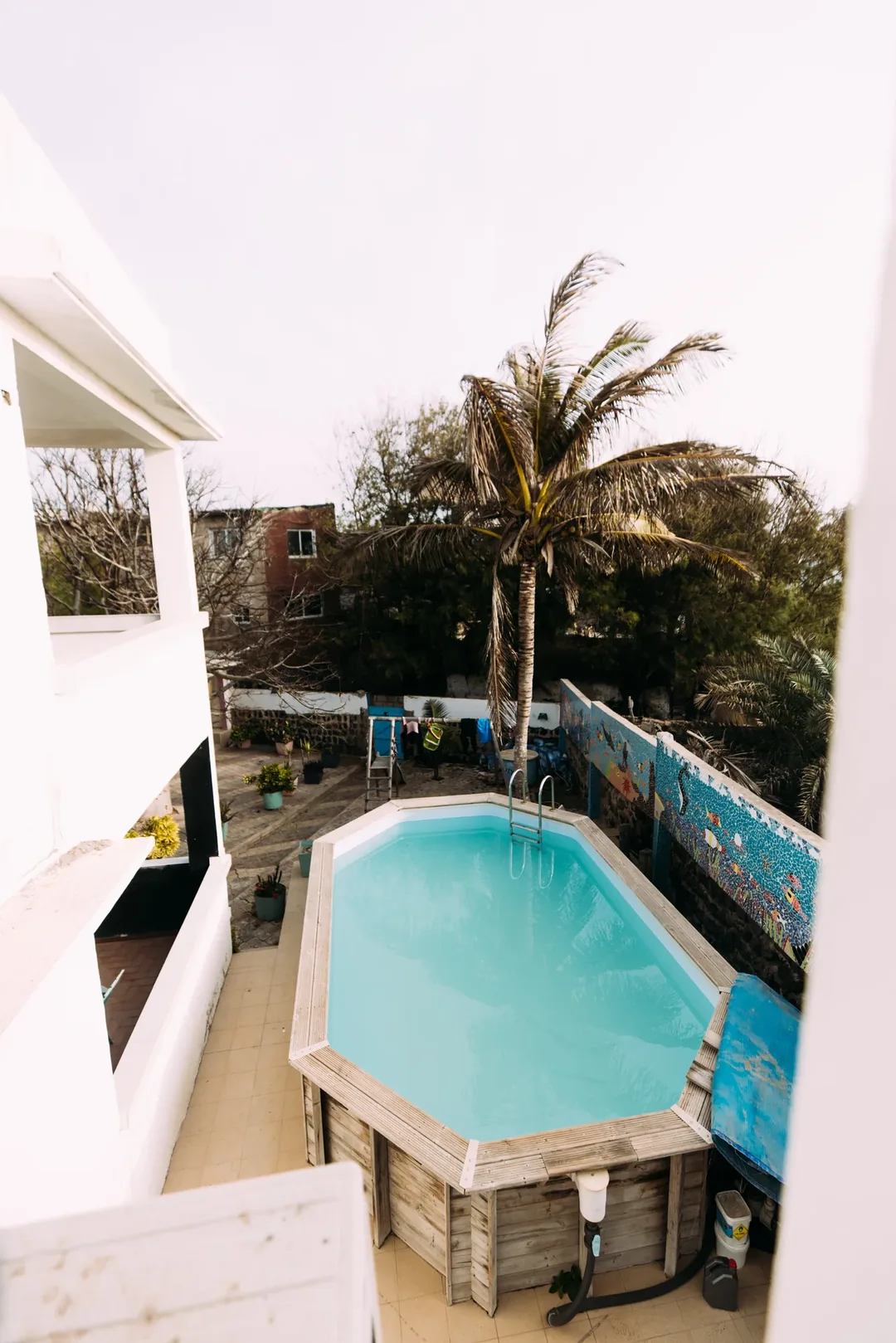 Inviting pool at Ngor Surfcamp Teranga.